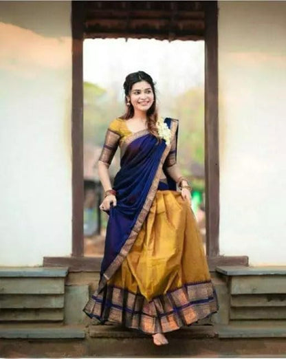 Silk Lehenga Choli - Classic Indian Attire for Weddings and Ceremonial Events