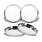 Stainless Steel Dinner Plate| Set of 4 Plates (Diamm. 27 Cms)