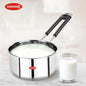 Stainless Steel Sauce Pan, Tea Pan, Milk Pan Heavy Guage 1.5 Litre (Induction and Gas Stove Friendly), Silver